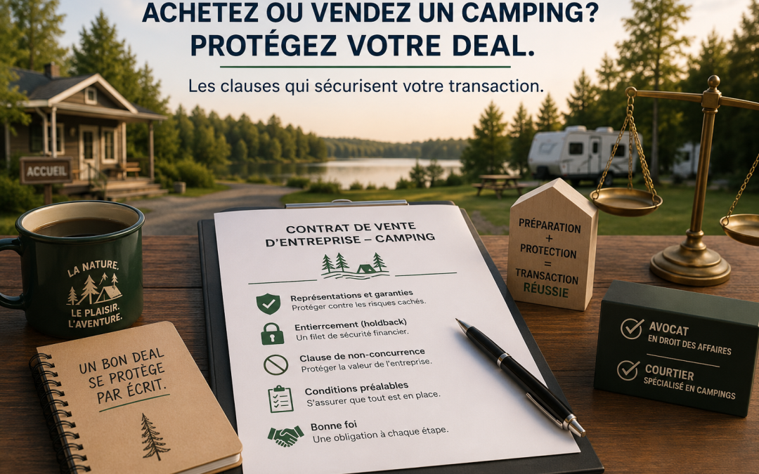 Lettre d&rsquo;intention (LOI) : acheter un camping au Québec